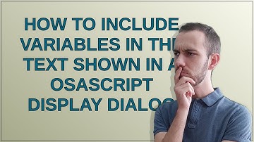 Apple: How to include variables in the text shown in a osascript display dialog
