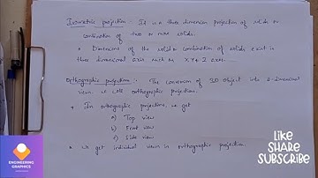 Isometric and Orthographic projection