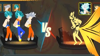 Stickman Dragon Fight 3VS3 Goku Ultra, Vigitto, Goku SSJ Blue screenshot 5
