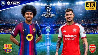 FC 26 - Barcelona vs Arsenal Ft. Adeyemi, Guimaraes, - UEFA Champions League | PC™ [4K60]