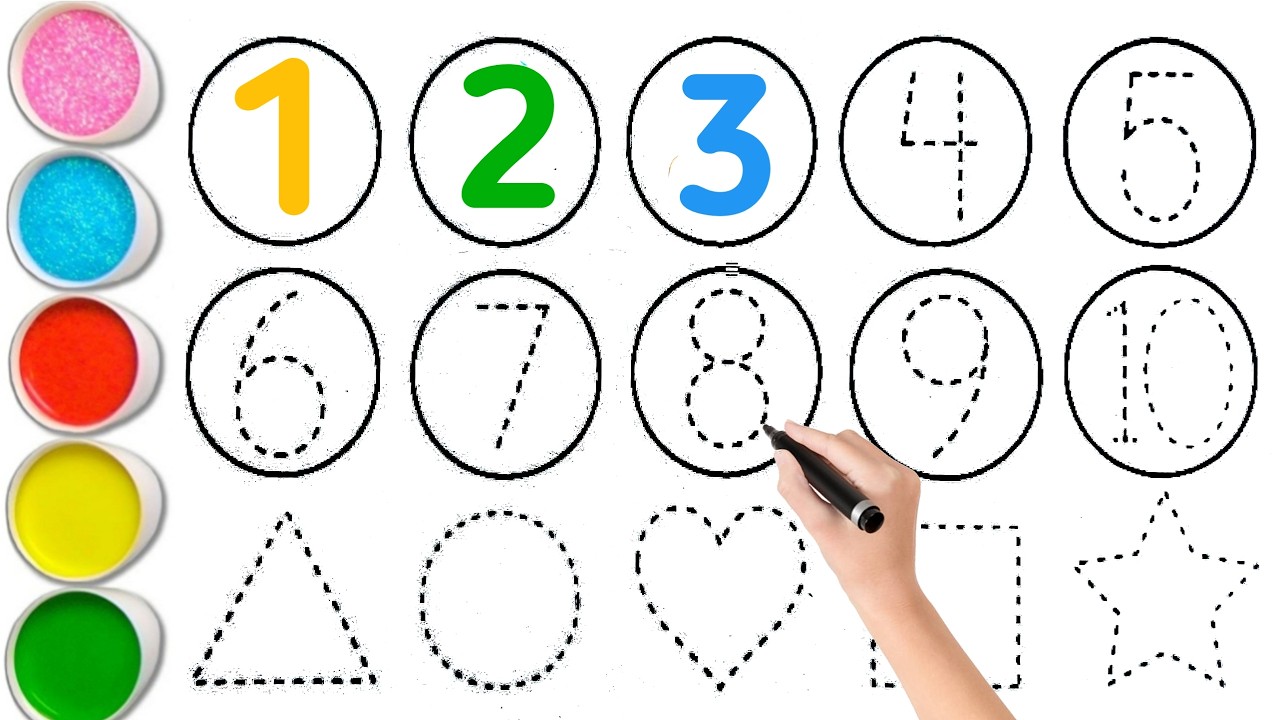 Learn colors, learn to draw 2d shapes for kids and toddlers | Shapes ...