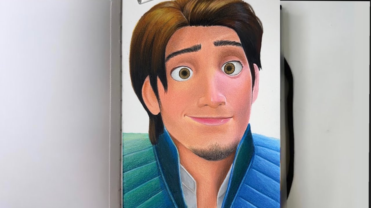 Timelapse Drawing Flynn Rider from Tangled
