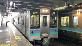 【4K】篠ノ井線 E127系100番台2両編成 ワンマン普通長野行き 松本駅発車