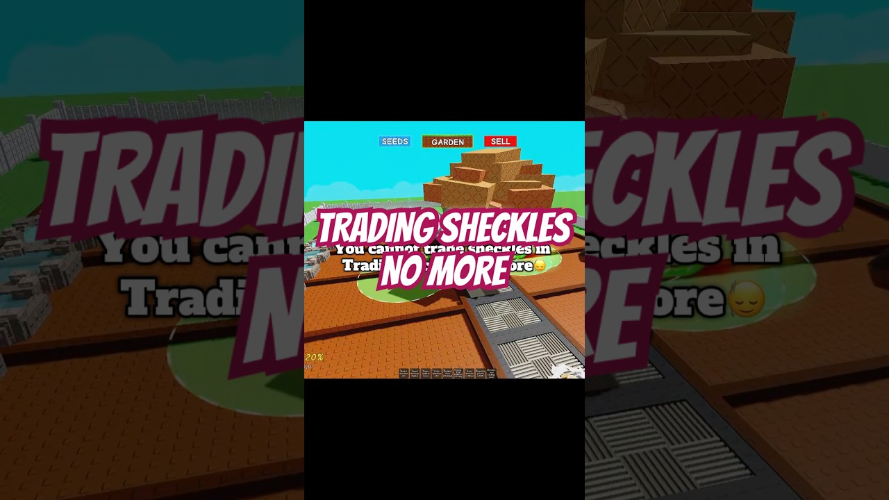 You cannot TRADE SHECKLES using Trading ticket anymore⚠️ 