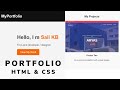 Build a Portfolio Website with JUST HTML & CSS (No JavaScript!)