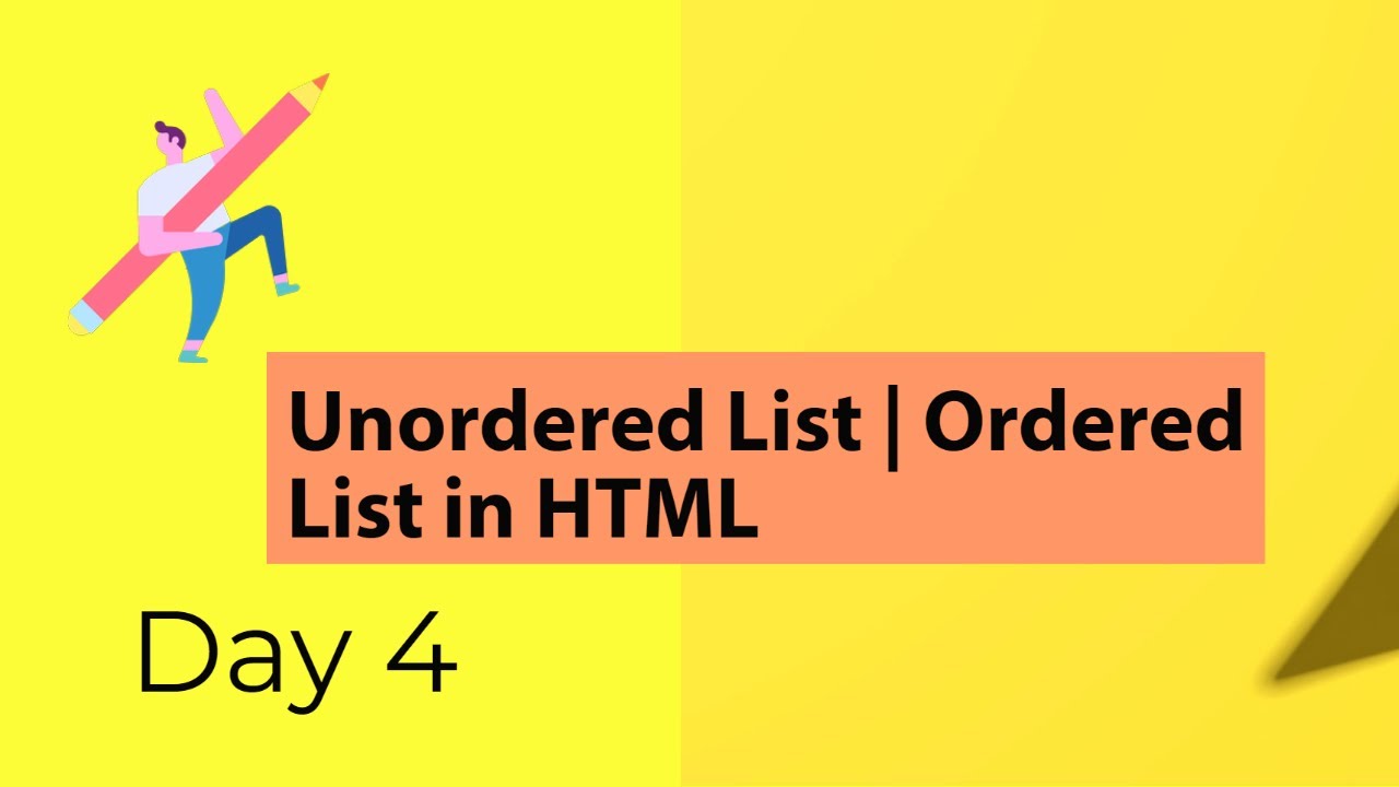 Unordered List | Ordered List in HTML - YouTube