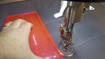 BERNINA Echo-quilting Clips: Using straight and curved rulers