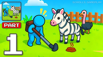Zoo Clean Up - Gameplay Walkthrough Part 1 - Keep Zoo Shiny And Happy (iOS, Android)