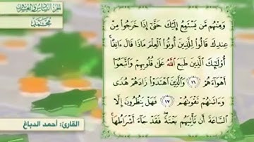 آية١٧سورة محمد مكرر القارئ أحمد الدباغ