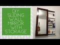 PAANO GUMAWA NG WALL MIRROR WITH STORAGE // DIY SLIDING WALL MIRROR WITH STORAGE // DIY WALL MIRROR