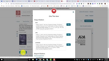 How to cite sources from JSTOR
