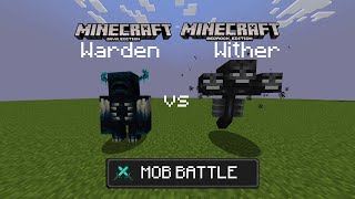 Famous Minecraft mob battle: Warden vs Wither Java & Bedrock Edition Net Worth