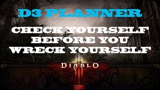 |Diablo3| D3Planner - Best Stats To Reroll, Gear Comparison, Breakpoints, & More!