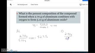 Chem 10.3 %Comp Notes