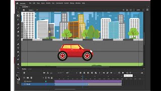 สอนการทำรถวิ่งบน Animate : AN / Car-flash