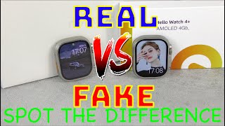 REAL vs FAKE: Apple Watch Ultra 2 VS Hello Watch 4+ Ultra 2 How To Spot A Fake THEY'RE GETTING CLOSE