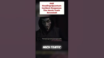 Quantum Incident Response: The Harsh Truth Revealed! #shorts