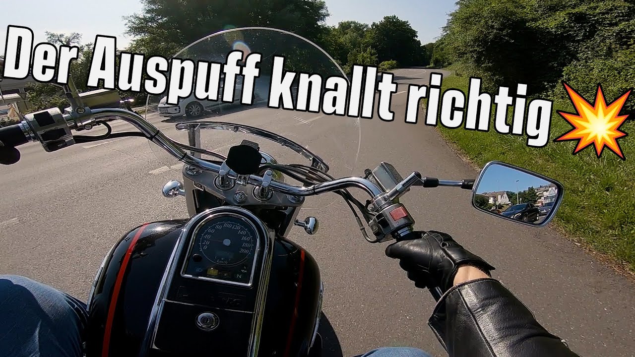 Auspuff-Explosionen & Brachialer Sound! 🔥 Testfahrt mit der Intruder 1500 | Raw Sound