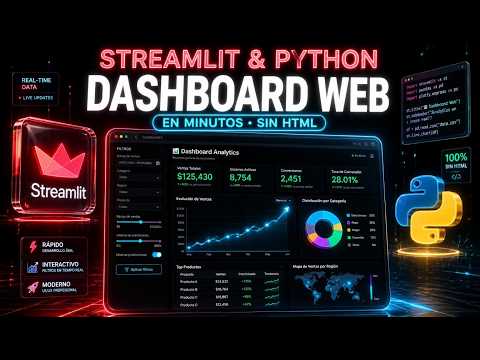 Crea un dashboard profesional con Streamlit