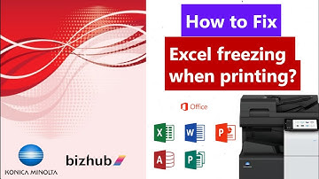 How to fix Excel freezing when printing