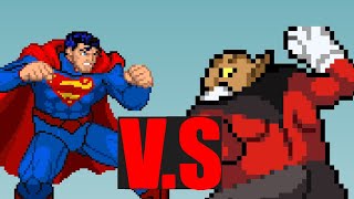 Superman vs Toppo sprite animation 