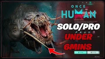 Shadow Hound Pro Mode (lvl 60) SOLO - Under 6 Mins | Once Human Gameplay Guide