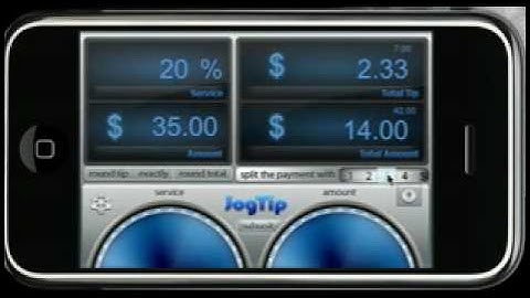[iPhone App] JogTip - Elegant Tip Calculator!