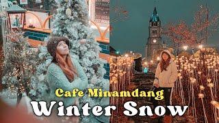South Korea Winter Snow Travel Vlog (Cafe Minamdang Shooting Location)