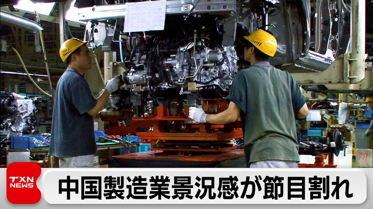 China's manufacturing business sentiment falls below a milestone