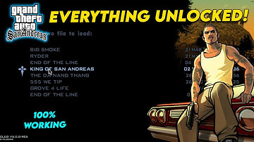 HOW TO INSTALL 100% SAVE GAME [UNLOCKED] IN GTA SAN ANDREAS | Hindi/Urdu