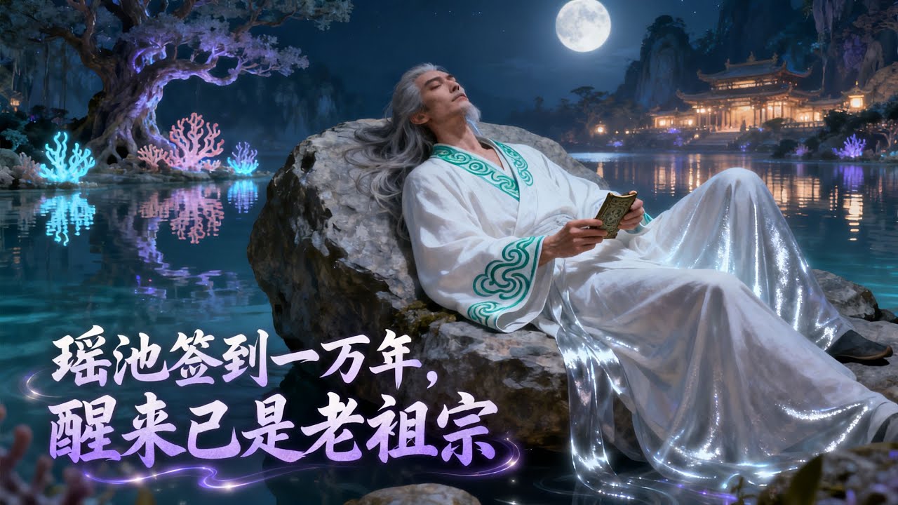 《瑤池簽到一萬年，醒來已是老祖宗》廢柴雜役開局簽到系統，本以爲是青銅，結果一覺醒來，發現自己睡了萬年，直接成了瑤池老祖！#小說推荐#玄幻#修仙#漫畫解說#故事#有聲小說#有聲書