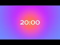 Purple Aura 20 Minute Timer | Aesthetic Twilight Gradient