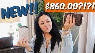 NEW LOUIS VUITTON MINI POCHETTE ON CHAIN VS. REGULAR MINI POCHETTE