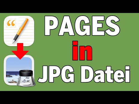 Video: Wie speichere ich eine Pages-Datei als JPEG?