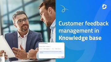 Manage customer feedback within your knowledge base | Document360 2.0