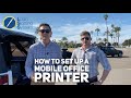 How to Set Up a Mobile Office with a Printer So You Can Print Documents from Your Car!