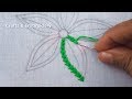 Hand Embroidery, Flower Embroidery Tutorial, Easy Flower Embroidery Design