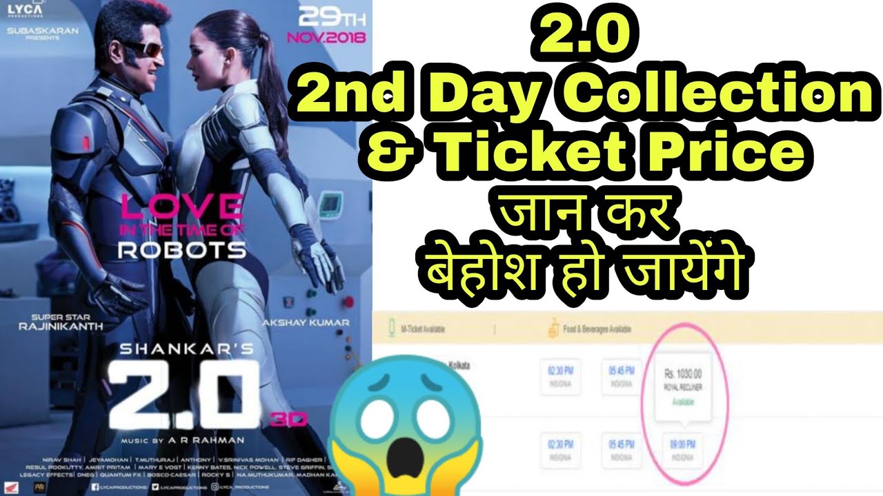 2.0 Collection on 2nd day and Ticket Price by RJ