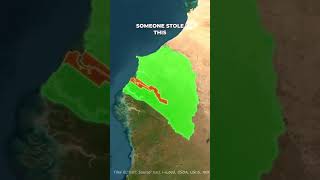 Why does Senegal looks like it’s smiling on the map? #shorts