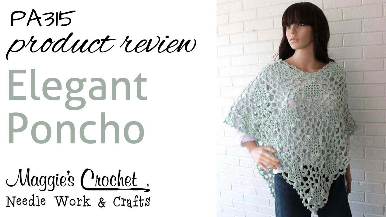 yarn crochet pattern PA315 Elegant YouTube  Poncho Pattern Crochet  Fashion