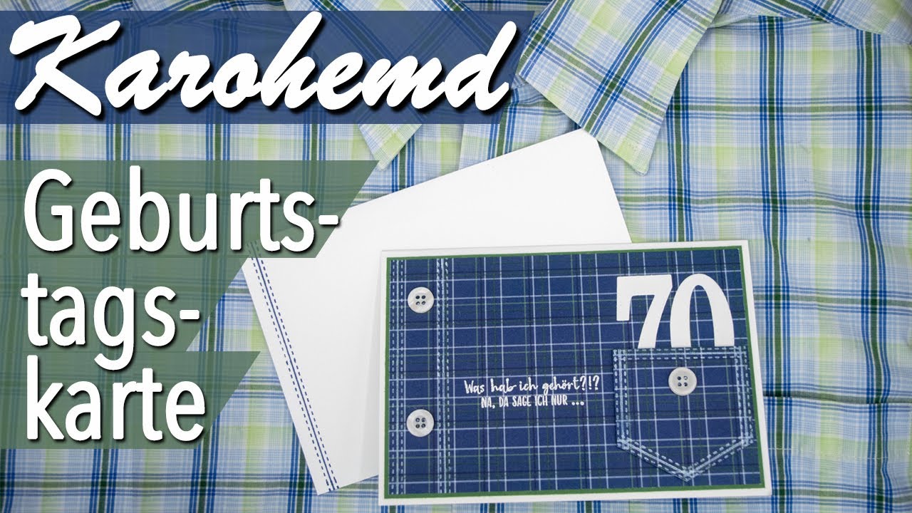 Kreativer Montag 140 - Karohemd Geburtstagskarte