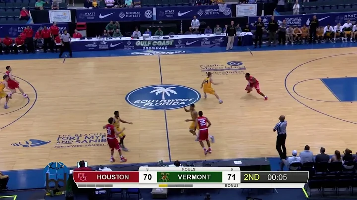 Houston Cougars Claim Gulf Coast Showcase Title Against Vermont in Final Second