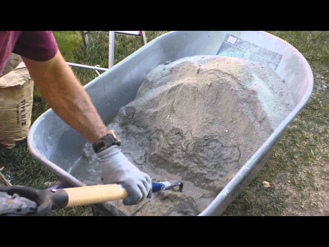 How to Make and Mix Portland Cement Stucco in a Wheelbarrow 