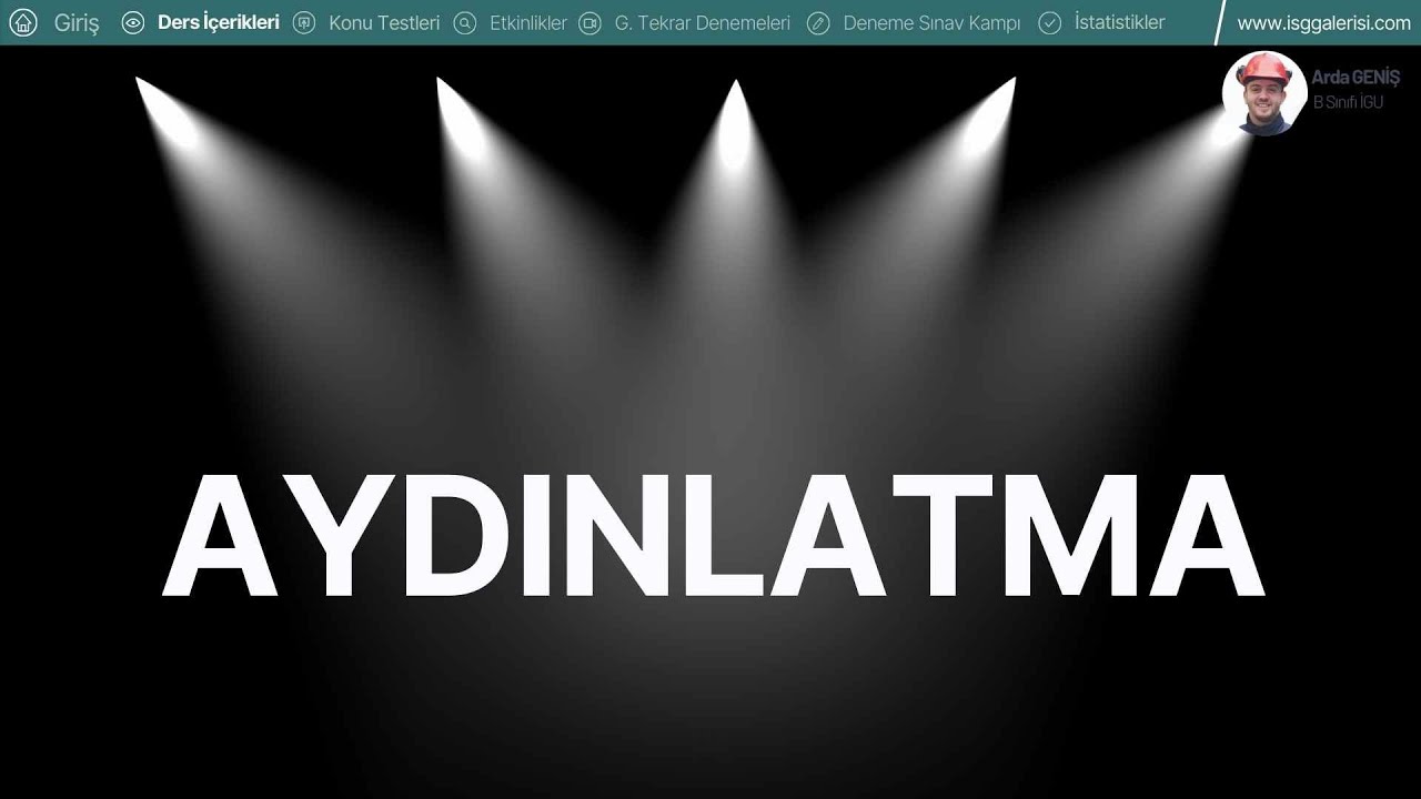 26- 2025 (İSG-1) Aydınlatma