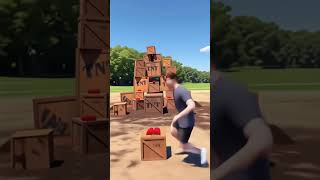 Blew Up A Giant TNT Tower! 💥 (Don't Blink!) #shorts @MrBeast