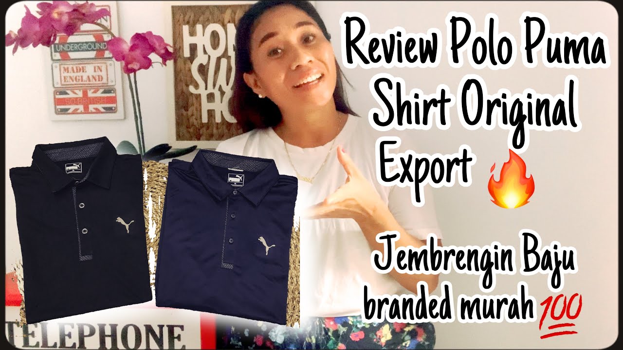 Review Polo Puma shirt Original sisa export🔥 Jembrengin Baju Branded ...