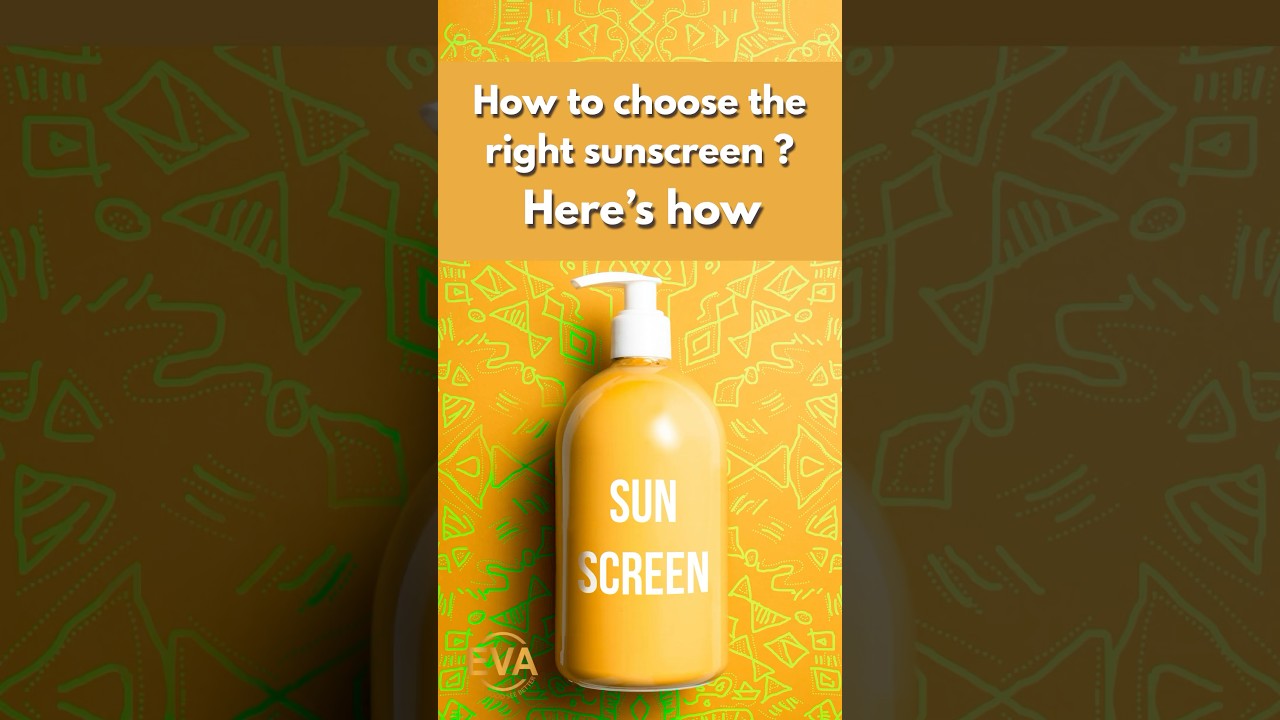 How to choose the right #sunscreen #skincare #drhiranmayijha #eternavisionandaesthetics