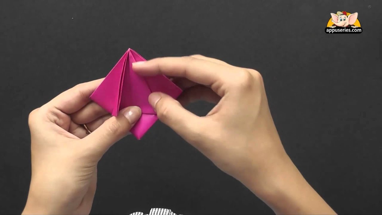 Origami in Kannada How to make a Tulip YouTube