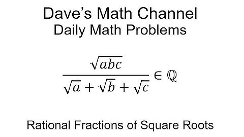 Daily Math Problem, 11-06-25: Rational Fractions of Square Roots