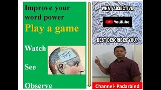 watch , see and observe - How to remember best describing words for English learning skills screenshot 5